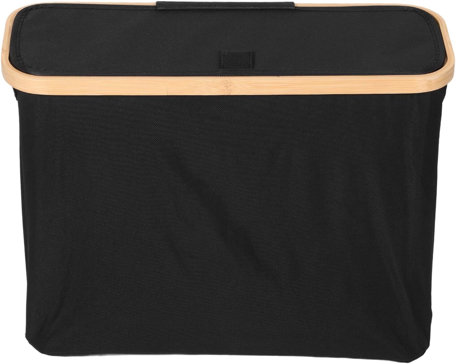 Toilet Paper Storage Basket with Lid Black Cloth Laundry Organizer Small Bathroom Hamper Dustproof Waterproof Nursery Tissue Holder