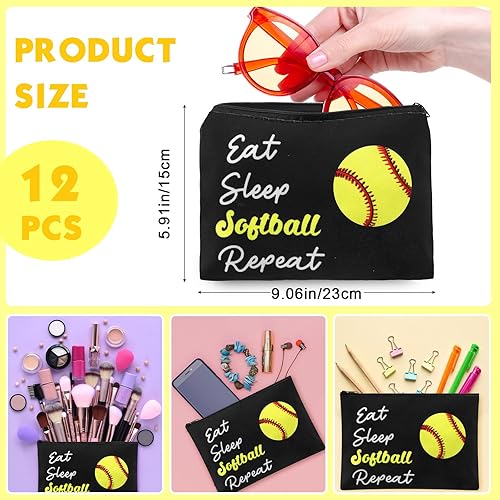 Miniatura 2 de 12 bolsas de maquillaje, bolsa de cosméticos, regalos para niñas, bolsa portátil de lona con cremallera, organizador de artículos de tocador de