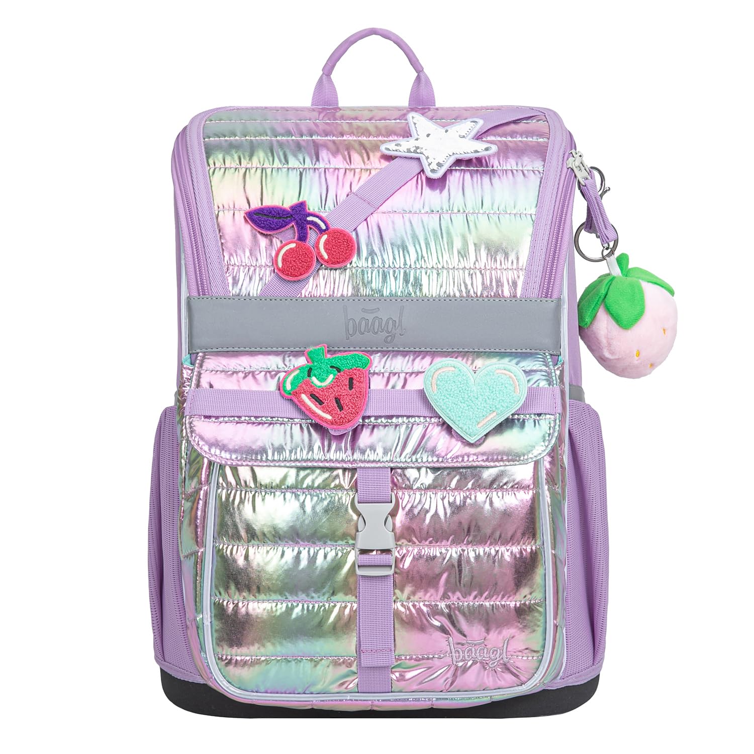 Baagl Set di 5 zaini per la scuola per ragazzi e ragazze (zaino Zippy per la prima elementare, astuccio, borsa da palestra, grembiule, tasca per il collo), zaino per la scuola elementare, zaino