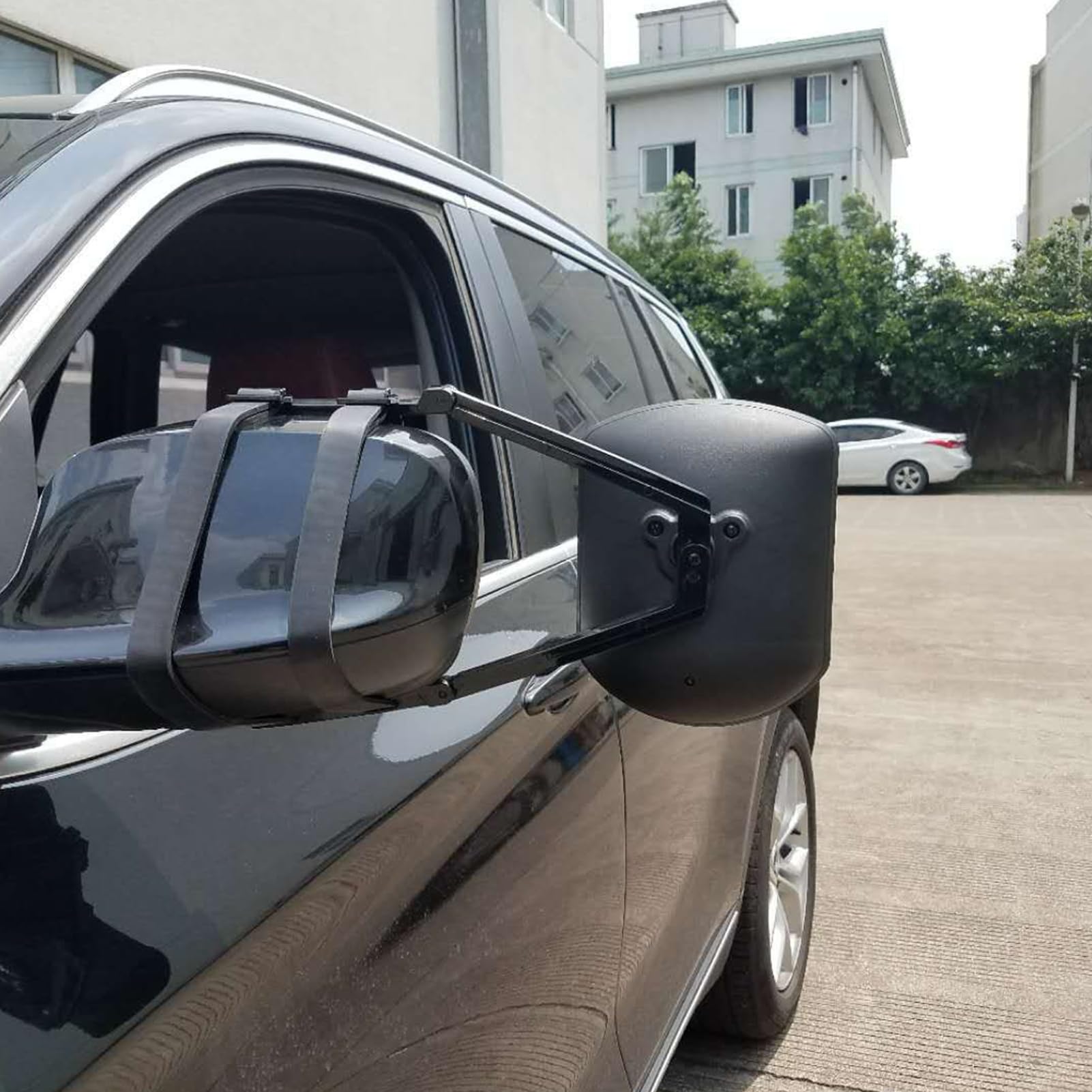 Specchietti da traino, estensioni per specchietti per camion - Specchietto retrovisore a morsetto esteso | Prolunghe per specchietti retrovisori laterali, estensioni per da traino per auto