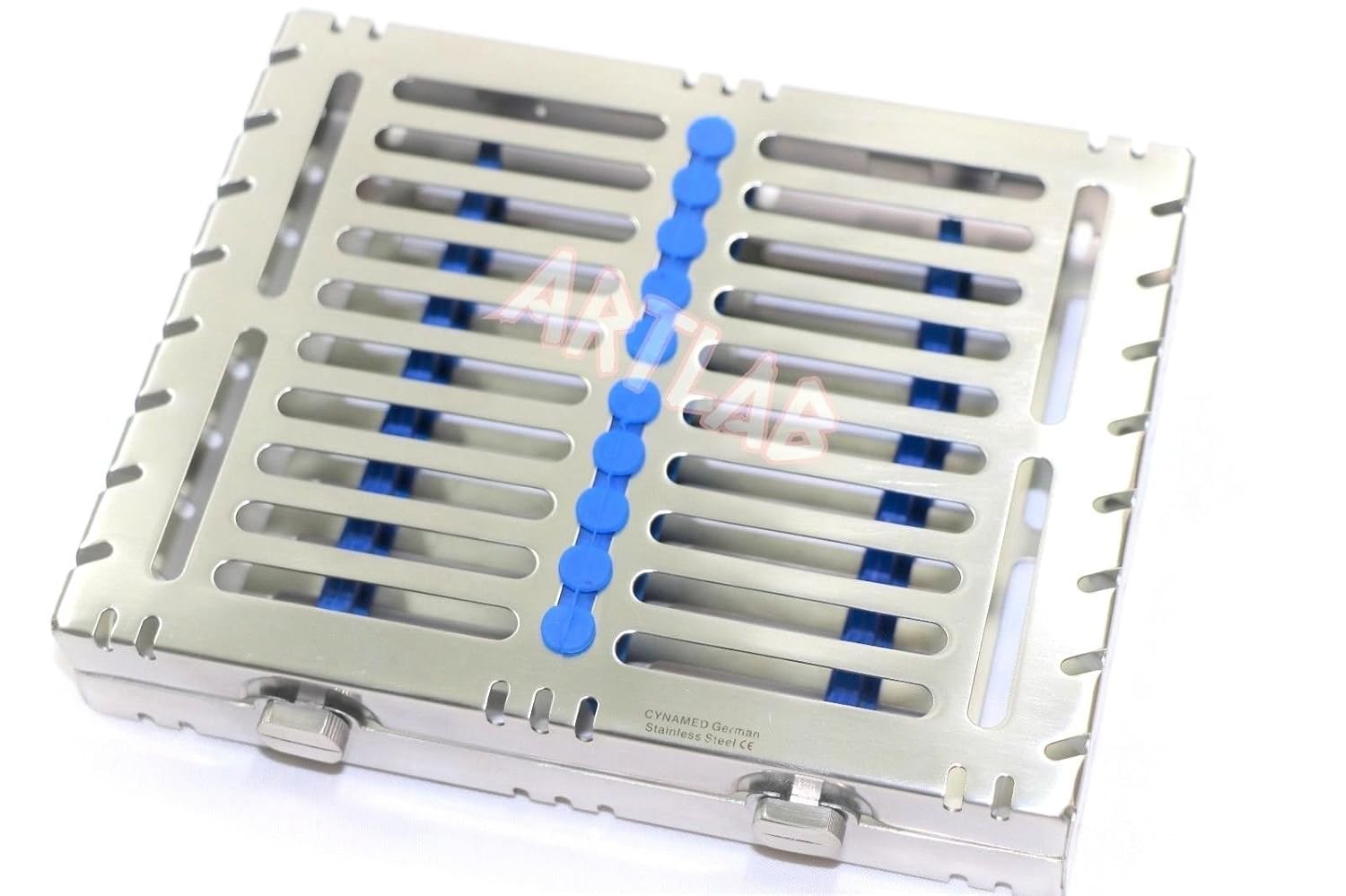 3 Blue Detachable Dental Autoclave Sterilization Cassettes for 15 Plus 10 Plus 7 Instrument CYNAMED