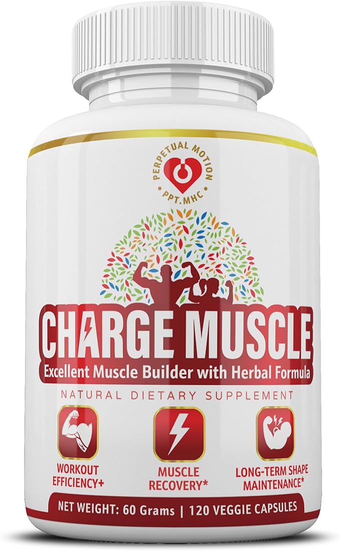 Natural Muscle Support Supplement- Herbal Muscle Recovery & Builder for Men and Women, Premium Formula for Muscle Growth, Quality Sleep & Cramp Relief, 120 Veggie Capsules Natural Muscle Support Supplement- Herbal Muscle Recovery & Builder for Men and Women, Premium Formula for Muscle Growth, Quality Sleep & Cramp Relief, 120 Veggie Capsules