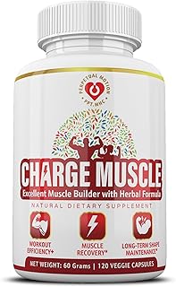 Natural Herbal Muscle Builder – Premium 7-in-1 Plant-Based Formula with BCAAs for Post Workout Recovery, Muscle Strength, Sleep & Cramp Relief | Daily Support for Men, Women & Seniors | 120 Capsules