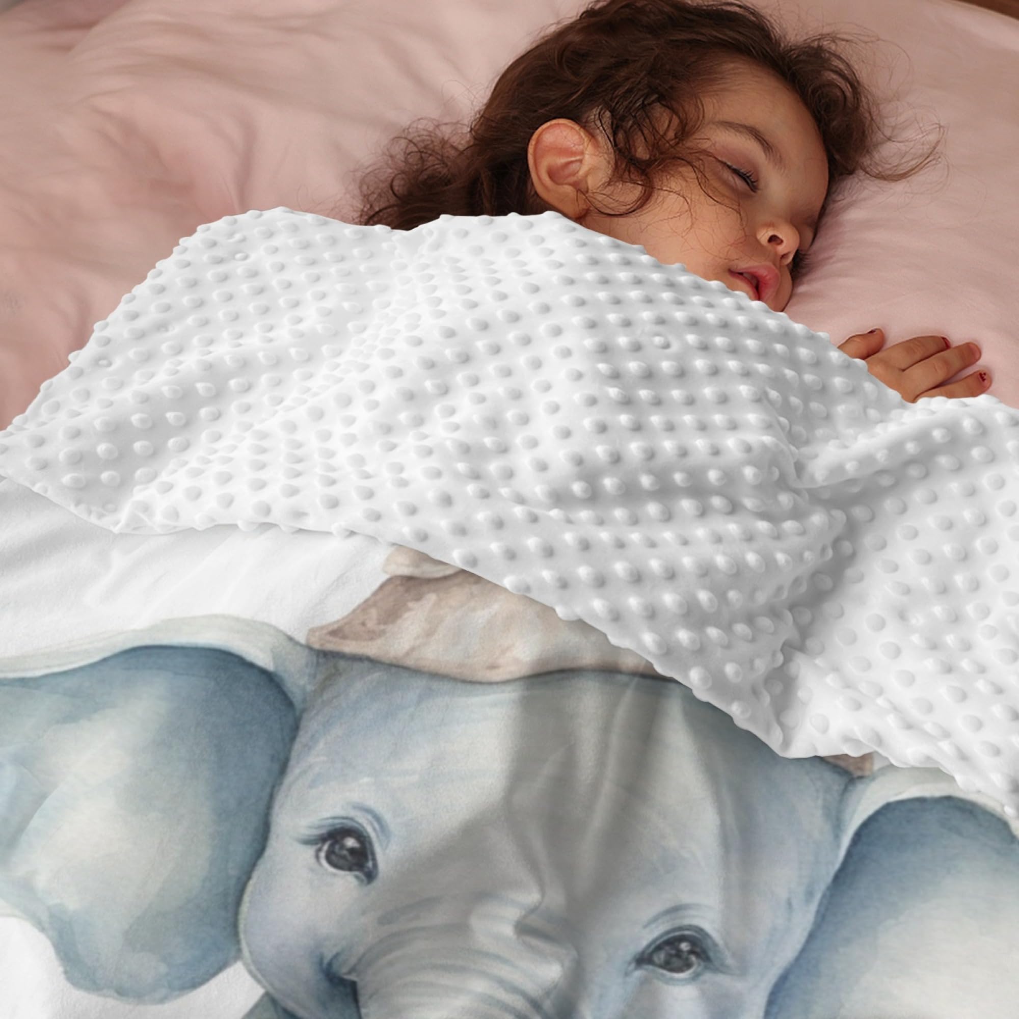 Personalized Baby Blanket - Soft Minky Plush With 3D Dots, Custom Name, 30x40 Inches - View #7
