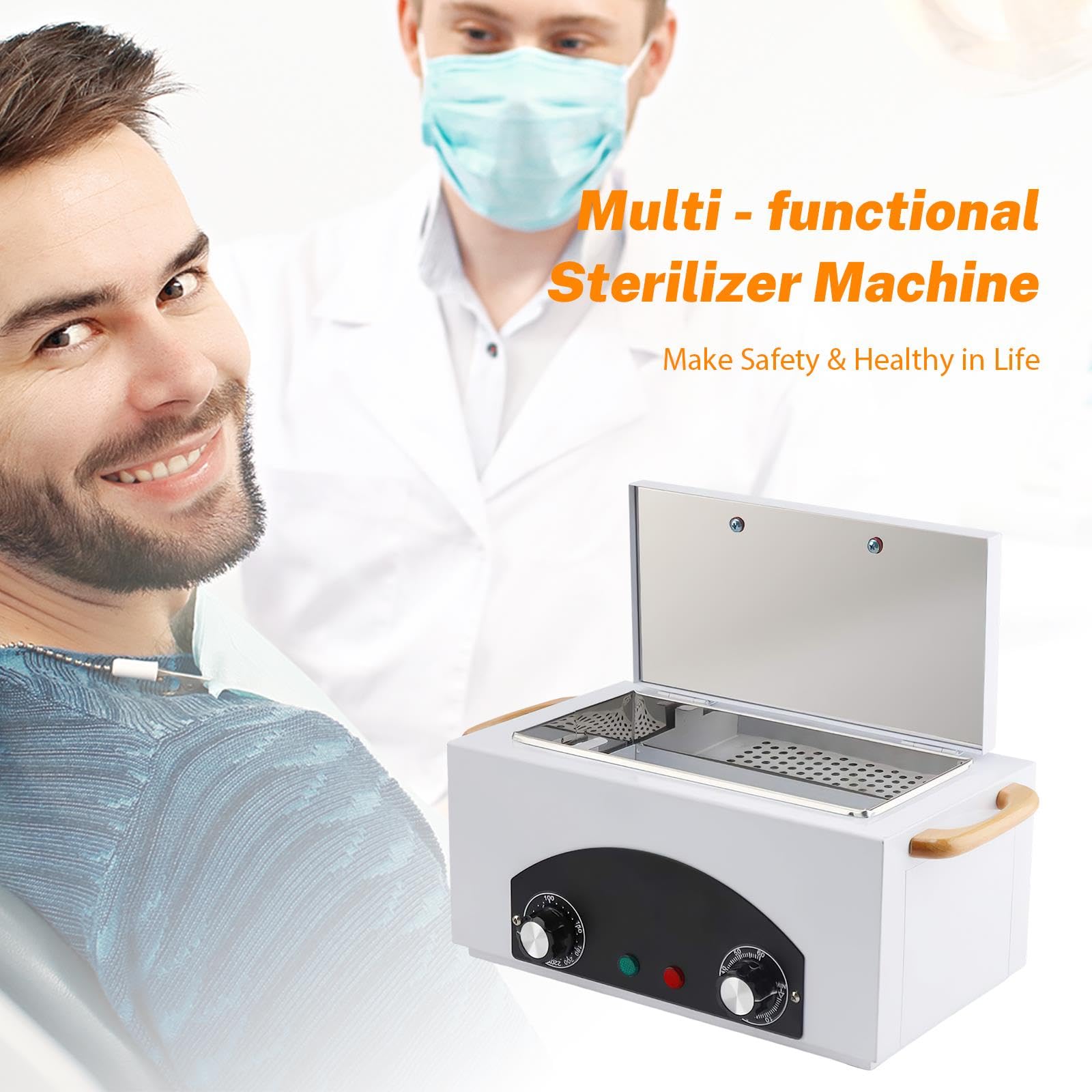 Esterilizador De Aire Caliente 2, Calor Seco Con Temporizador 2 Horas, Temperatura Controlable 50-220 C, Alta Para Salón Belleza, L