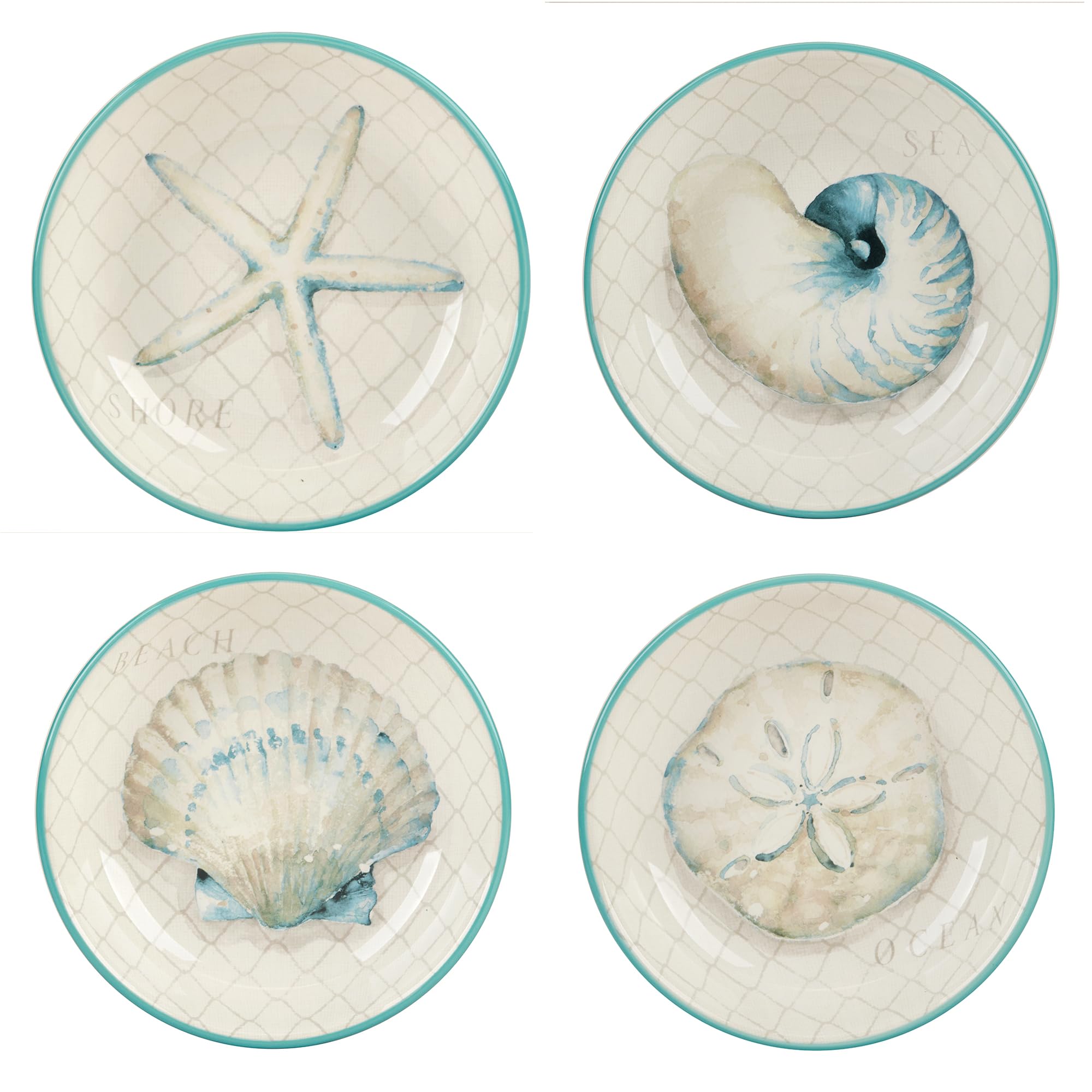 Certified International Ocean View 38 oz. Soup/Cereal Bowls,Set of 4