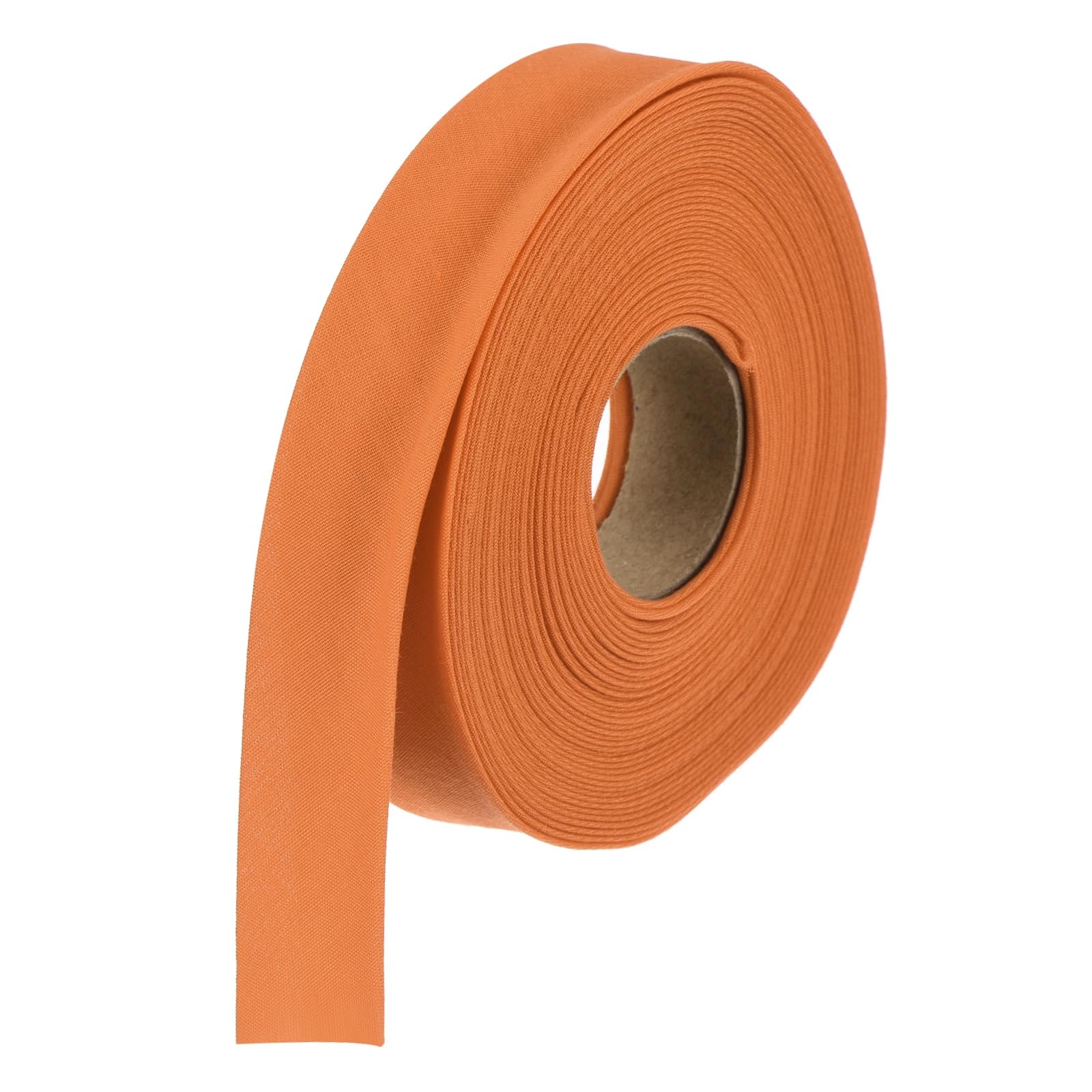 sourcing map 5/8 Inch Double Fold Bias Tape Polyester Continuous Bulk Bias Tape for Sewing Seaming Quilting Hemming Binding Crafts (Orange 10 Yards)