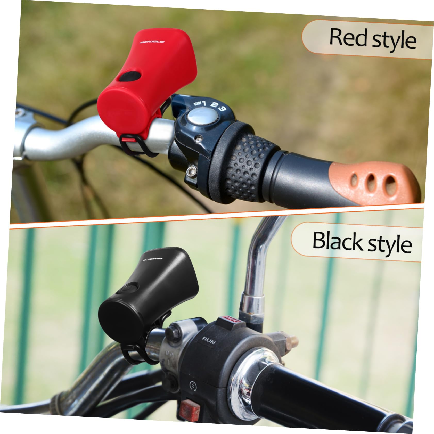 Yardwe Klaxon Électrique De Vélo Cloches Corne pour Adultes Feux De Vélo Arrière Voiture Scooter Changer Buzzer Bipeur Sonnette De Vélo Klaxon De Bicyclette Abdos