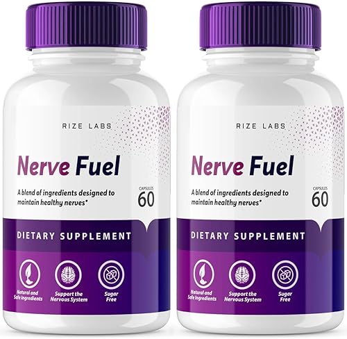 Paquete de 2 cápsulas de combustible nervioso, suplemento de combustible nervioso utilizado para disminuir la intensidad y frecuencia del dolor