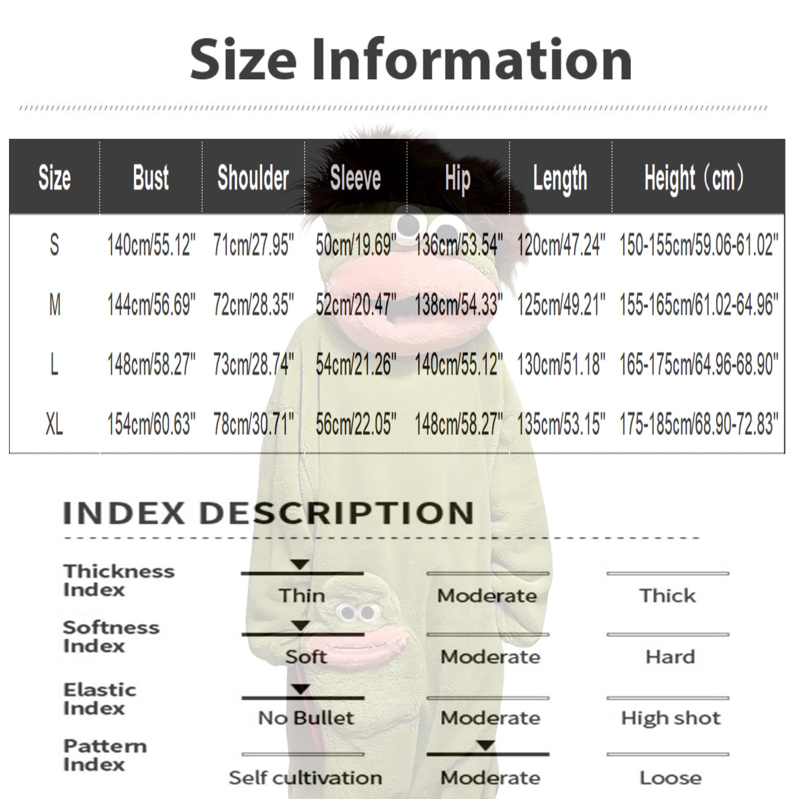 Silly Wearable Onesie Fleece Pajamas for Adults Große Kinder, Goofy Onesie Loose Warm Soft Lustiger Grüner Monster Cozy Full Body Sleepwear with Hood and Pockets, Ohne Schuhe