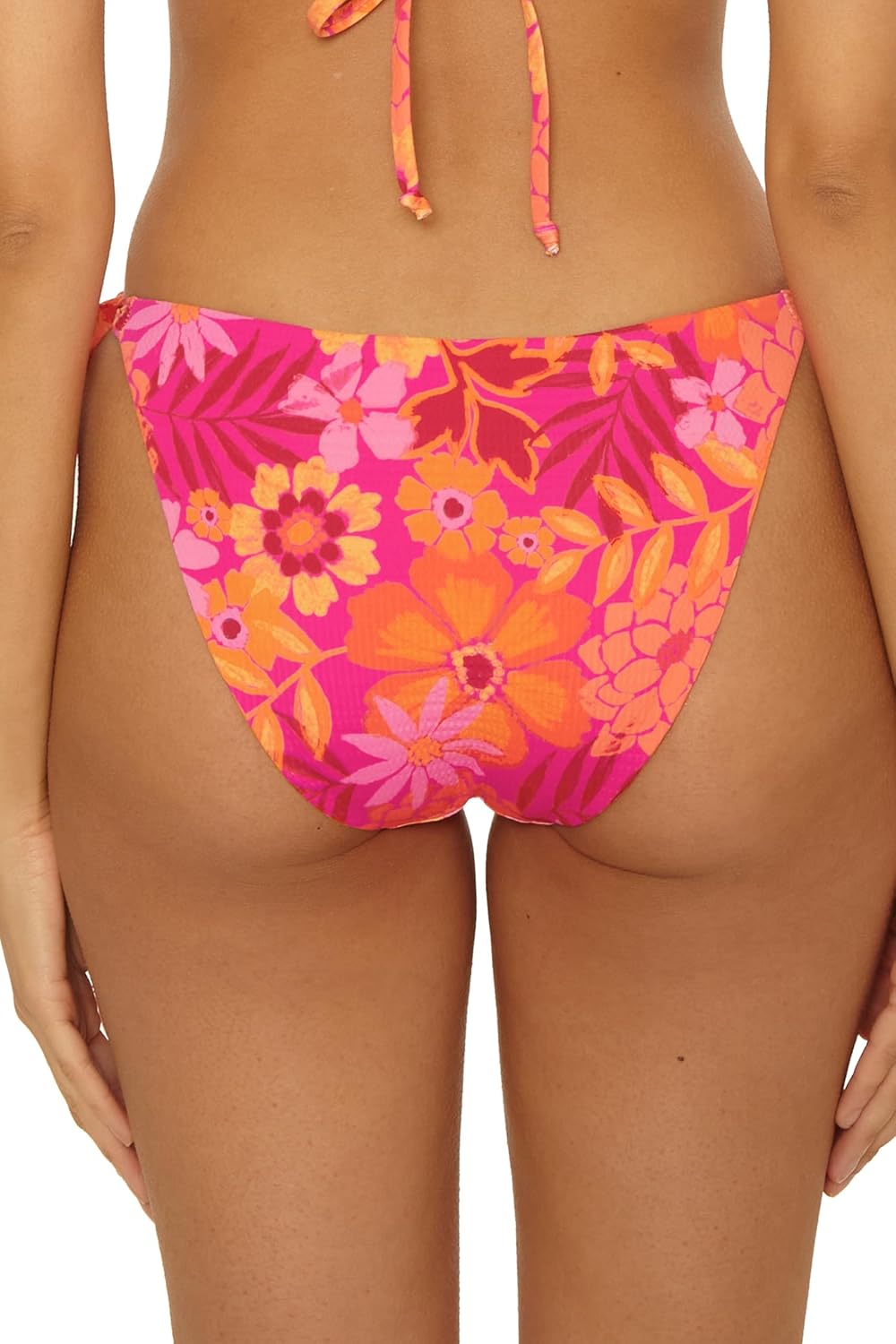 BECCA Women's Copacabana Tie Side Bikini Bottom, Cheeky Coverage, Swimwear Separates - Image 3
