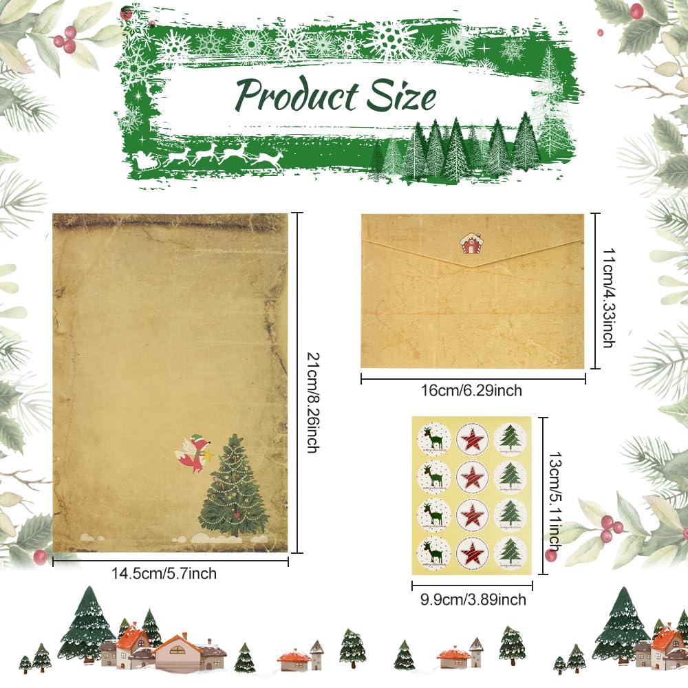 Yuqilin 15 Pezzi Biglietti Natale con Busta Lettera Babbo Natale Bambini Biglietto Pieghevole Biglietti Natalizi 5 Classici Design Natalizi per Famiglia Migliori Amici Compagni di Classe