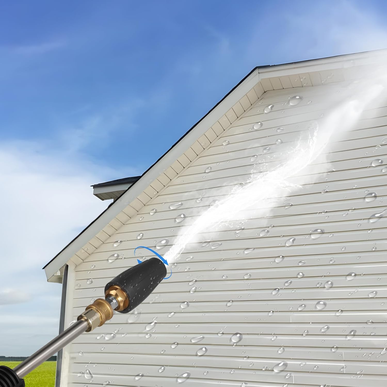 Foam Cannon Kit, 1L Bottle with 5 Pressure Washer Nozzle Tips & Turbo Nozzle, 1/4 Inch Quick Connector, 4000 PSI Max, Compatible with Gas Pressure Washers&Electric Pressure Washers