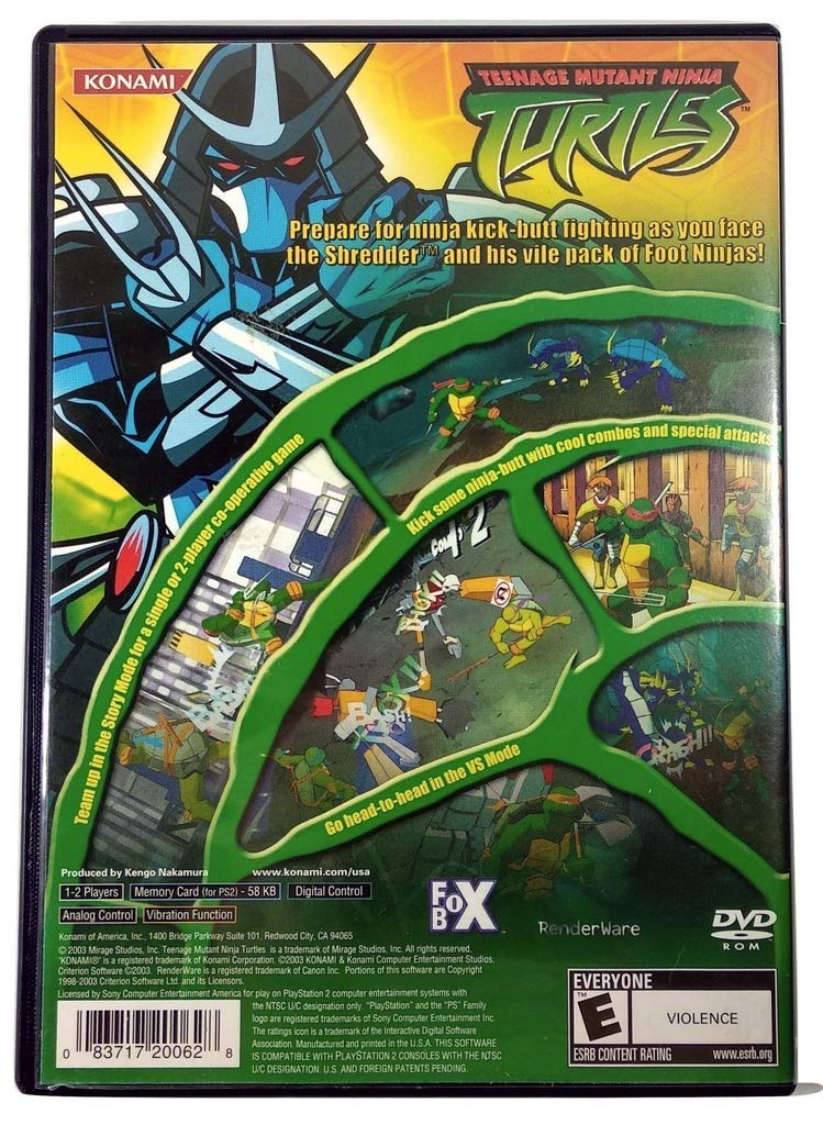 プレステ2 Amazon.com: Teenage Mutant Ninja Turtles (PS2) (Renewed) : Video Games