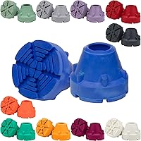 Vista 15 de Puntas de muleta y punta de bastón (2 unidades) – 1 tamaño para todos 3/4" 7/8" pulgadas – Extremo agarre resistente muletas ejes de muletas de alta