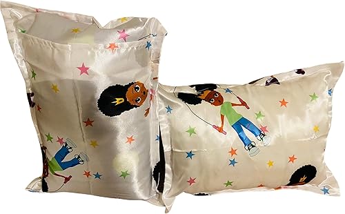 Miniatura 5 de Sábana bajera ajustable de satén para cuna, para bebés, niñas, niños, cama de día para retener la humedad del cabello (funda de almohada para niños