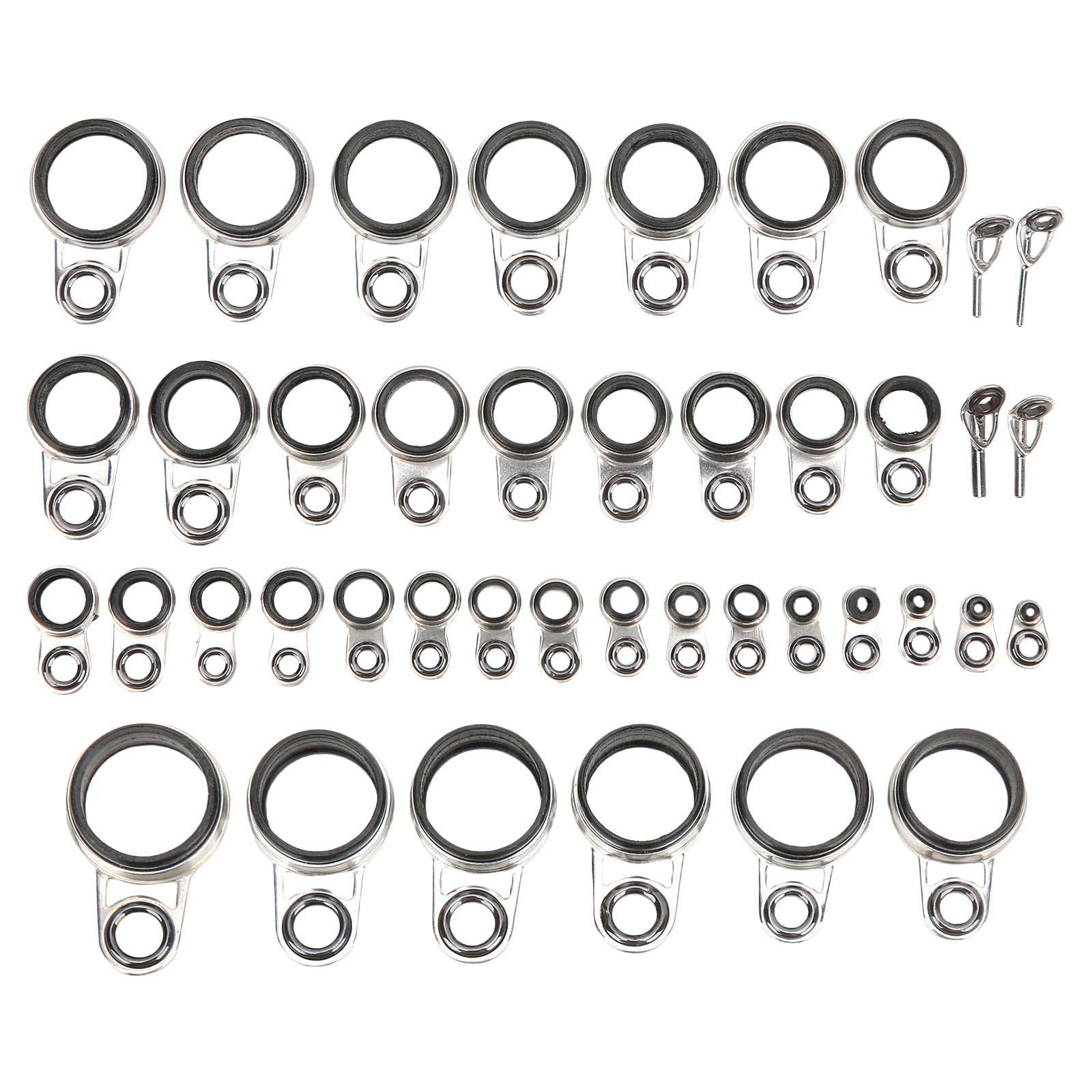 ATORSE Outdoor Fishing Rod Guides Tips Fishing Line Rod Guide Eyes 41pcs-image-17