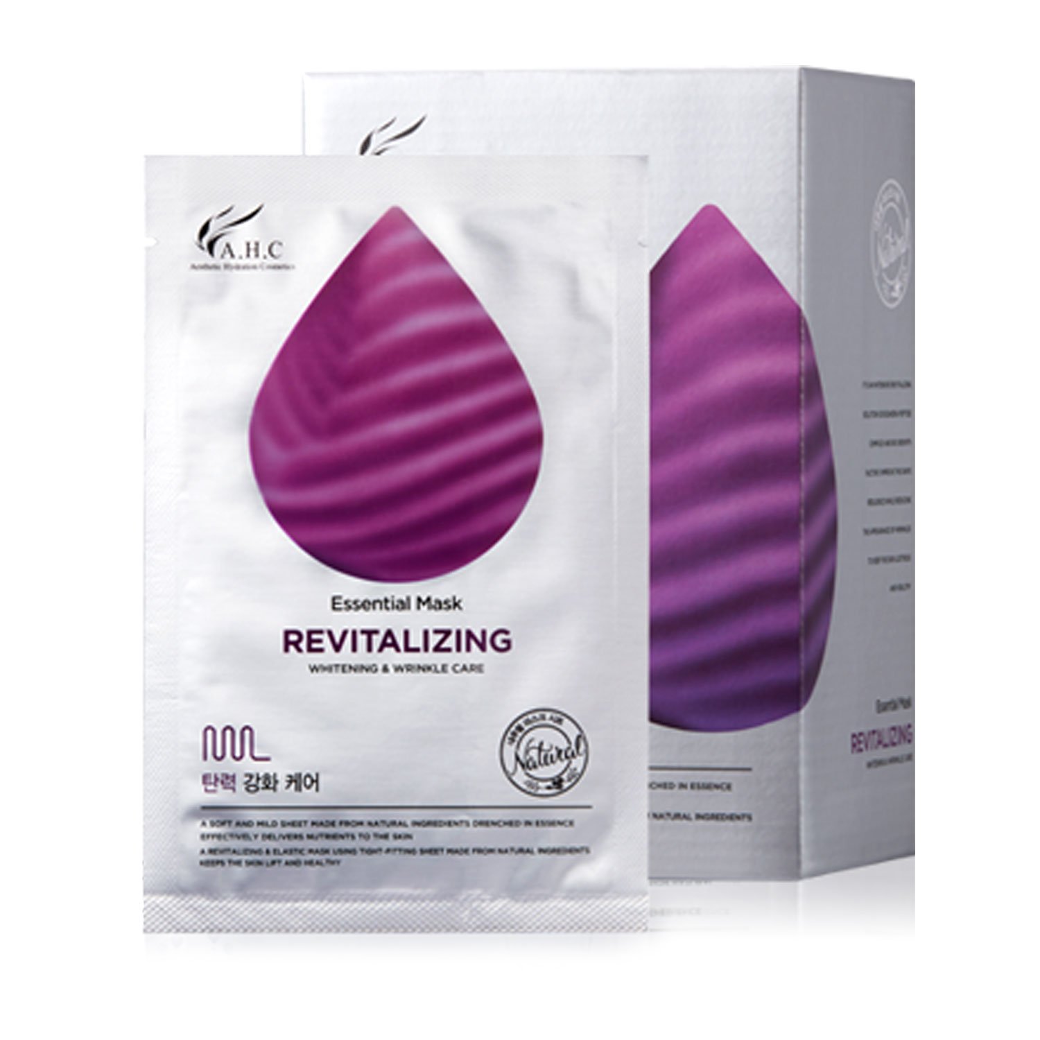 AHC Revitalizing Essential Facial Mask Sheet (Pack of 25