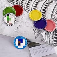 Vista 5 de RUTICH 100 calcomanías planas decorativas para botellas, calcomanías de doble cara impresas para lazos para el cabello, colgantes de bricolaje