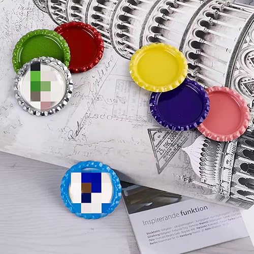 Miniatura 6 de RUTICH 100 calcomanías planas decorativas para botellas, calcomanías de doble cara impresas para lazos para el cabello, colgantes de bricolaje o