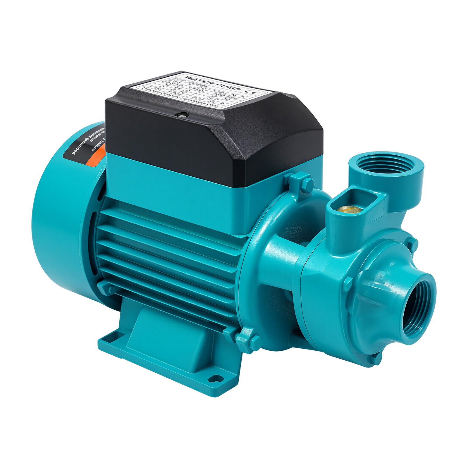 Membranpumpe 370W Gartenpumpe Selbstansaugend Hochdruck-Wasserpumpe, Industrielle Umwälzpumpe, max Arbeitsdruck 10 Bar, Förderhöhe 38 m für Bewässerung und Tägliche Hauswasserversorgung