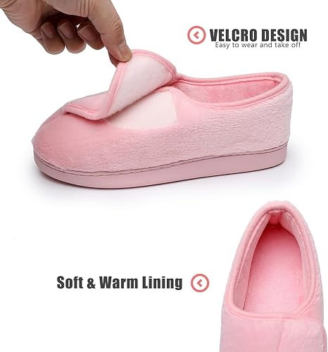 Miniatura 3 de Git-up - Pantuflas de mujer, para diabéticos, artritis, edema, espuma viscoelástica, puntera cerrada, zapatos para la futura mamá.