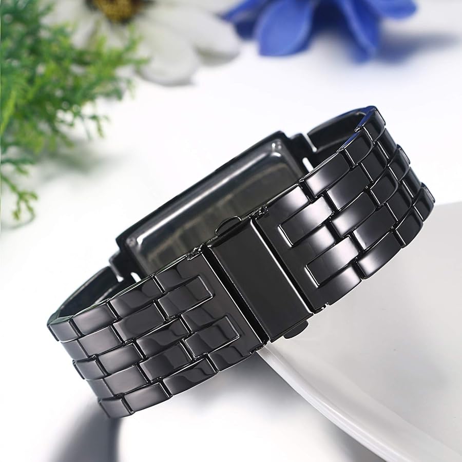 JewelryWe Montre à Mousqueton Analogique avec Aiguilles Lumineuses JewelryWe Montre à Mousqueton Analogique avec Aiguilles Lumineuses