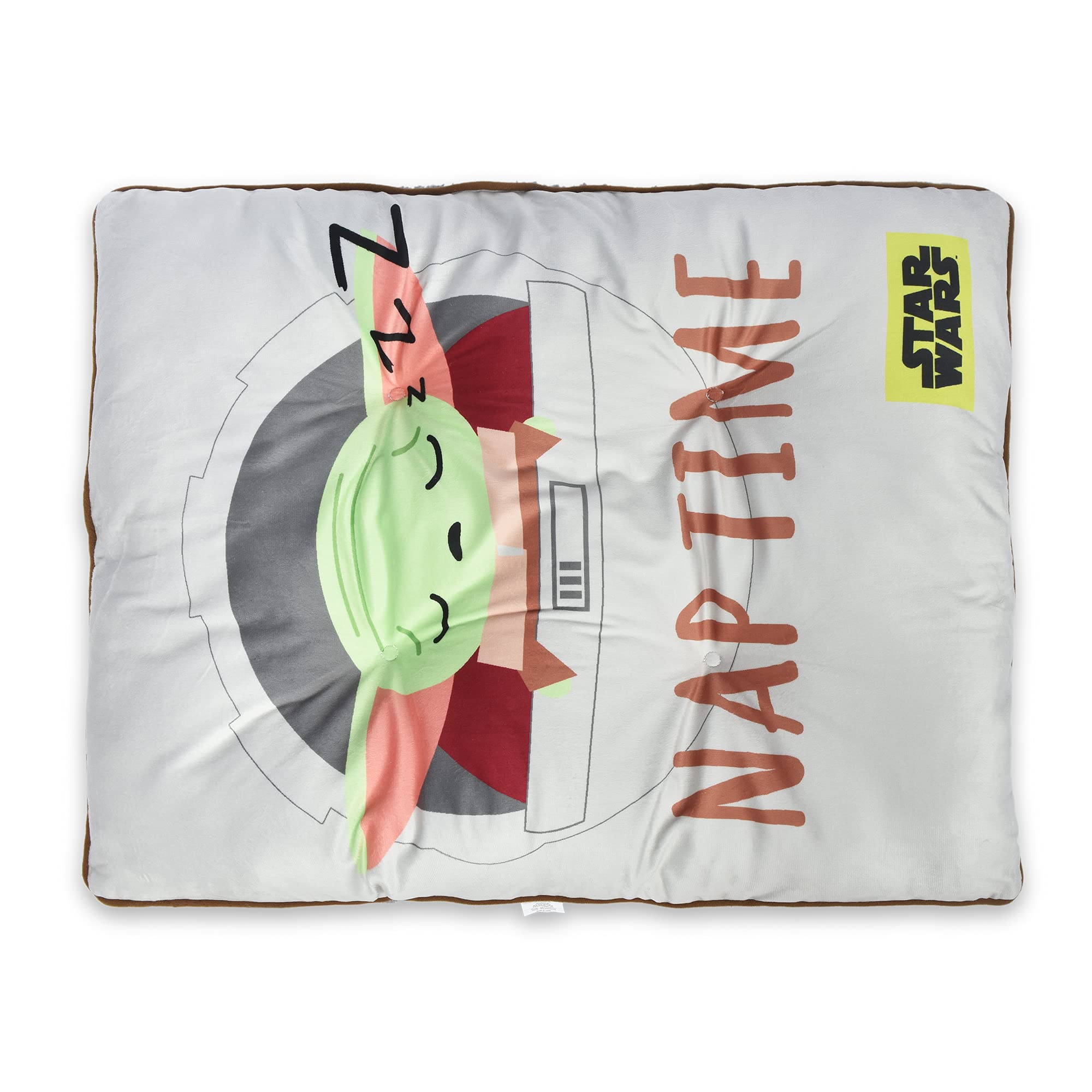 Star Wars for Pets The Mandalorian Nap Time Napper Dog Bed | Durable, Soft, and Plush Pet Bed | Washable, Grey, One Size, FF16632