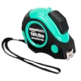 Amazon Basics Tape Measure - 16 ft / 192 in, Turquoise