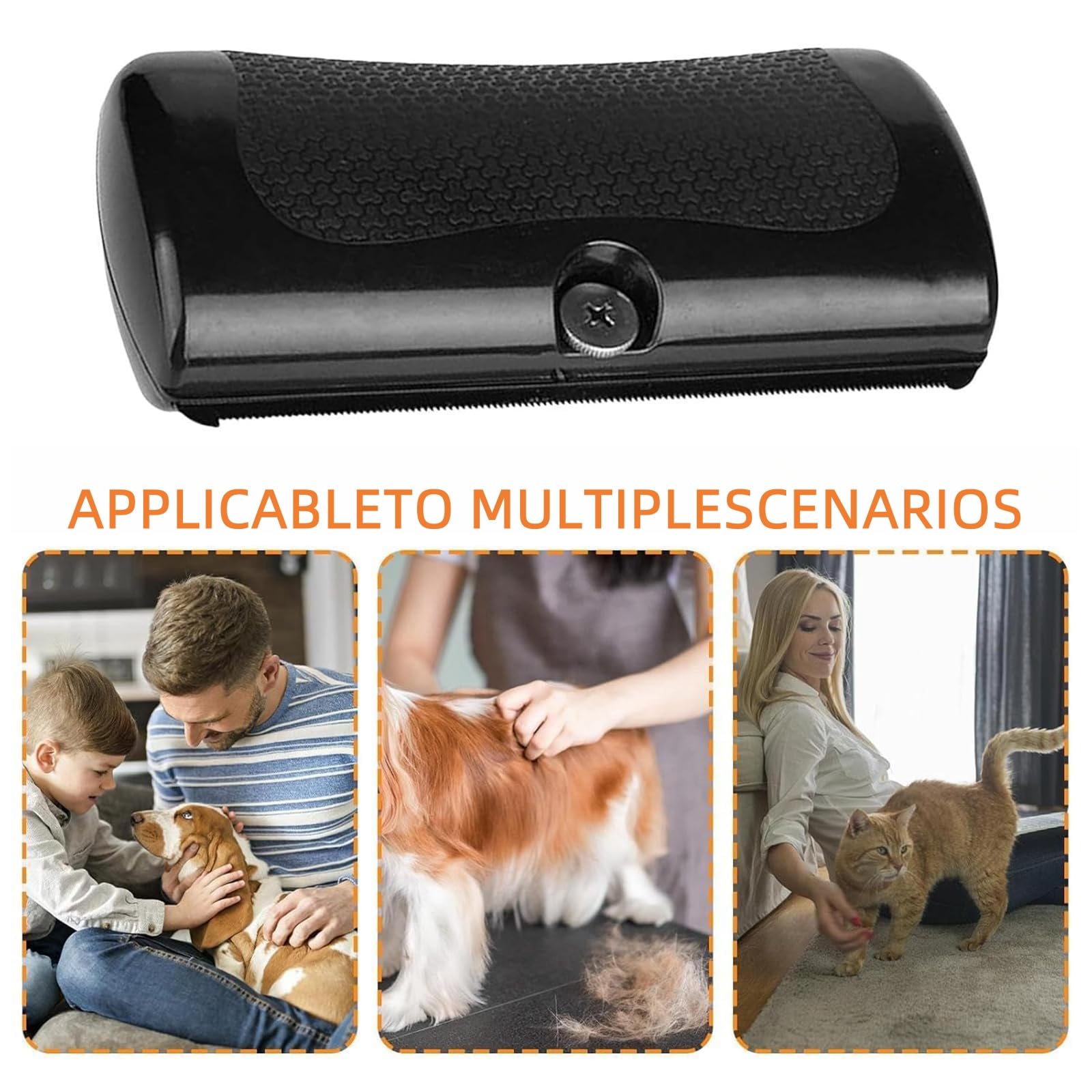 Deshedding Brush, Pet Grooming for Dogs, Cats & Horses, Groom Brush Pro for Shedding & Knots (1PCS)