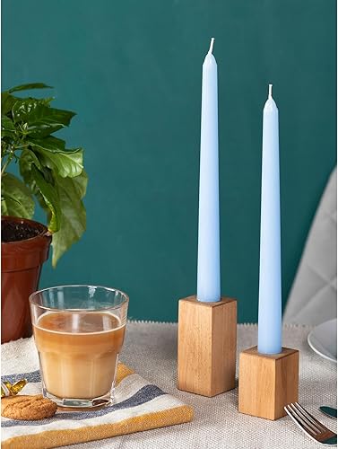 Miniatura 5 de CANDWAX - Juego de 4 velas cónicas de 8 pulgadas sin goteo, velas altas de larga duración, decorativas, perfectas para cenas, fiestas o bodas. Velas