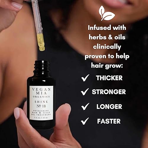 Miniatura 3 de Vegan Mia Aceite de romero orgánico USDA para el crecimiento del cabello con aceite de ricino y aceite de jojoba, tratamiento del cuero cabelludo y