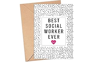 Best Social Worker Ever Appreciation Thank You Card