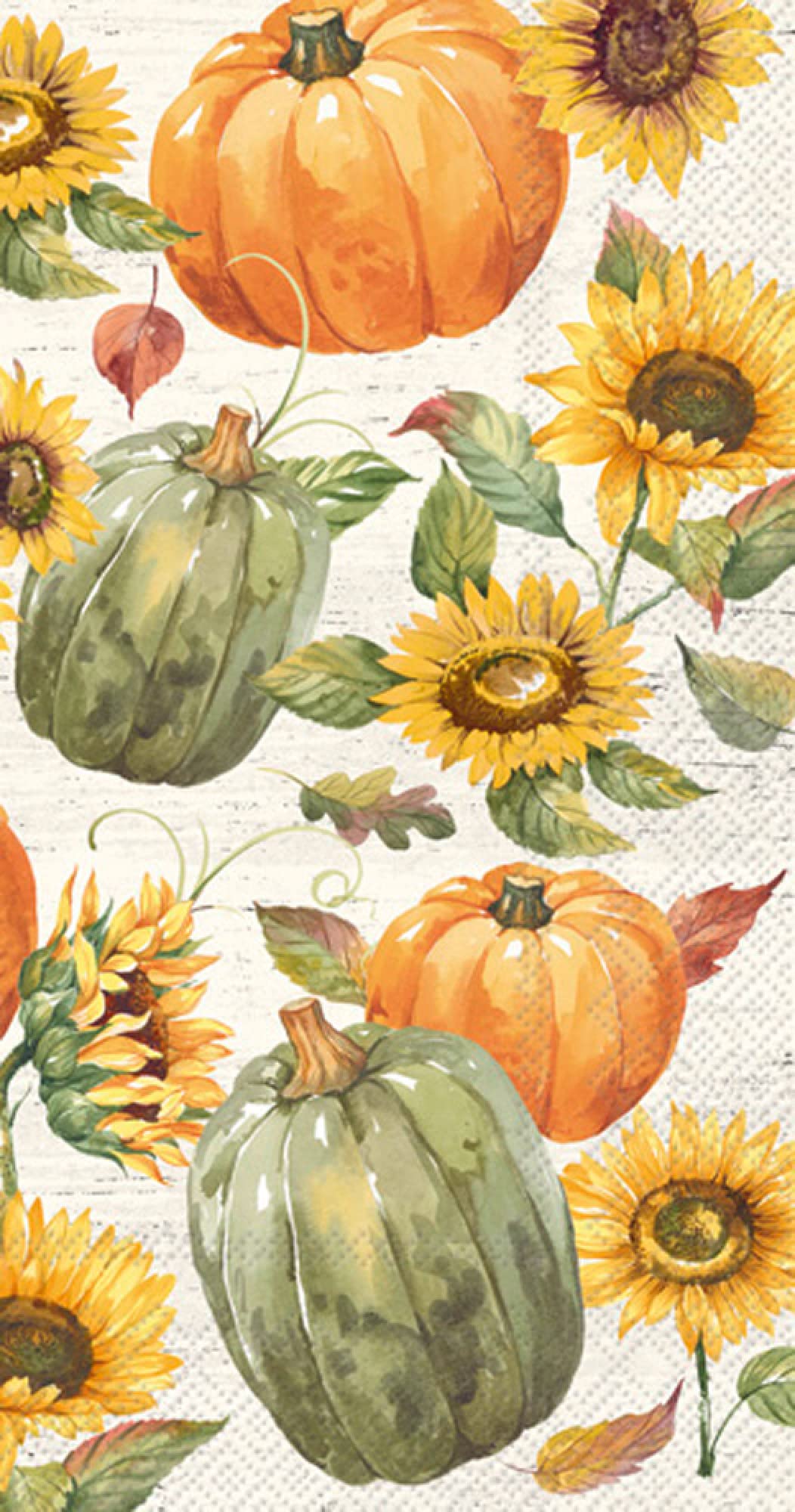 Ideal Home Range Fall Pumpkin and Sunflower Guest Towels 32 Count - Decorative Paper Napkins for Buffet Kitchen or Bathroom Fingertip Hand Towels | Glory Harvest Design, 8.5'' x 4.5''