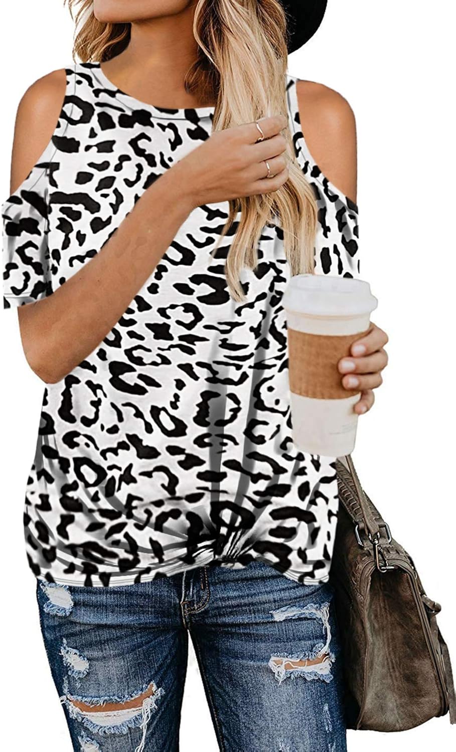 BTFBM Women Summer Short Sleeve Shirts Crew Neck Color Block Irregular Striped Print Loose Soft Casual Tee Tops Pullover