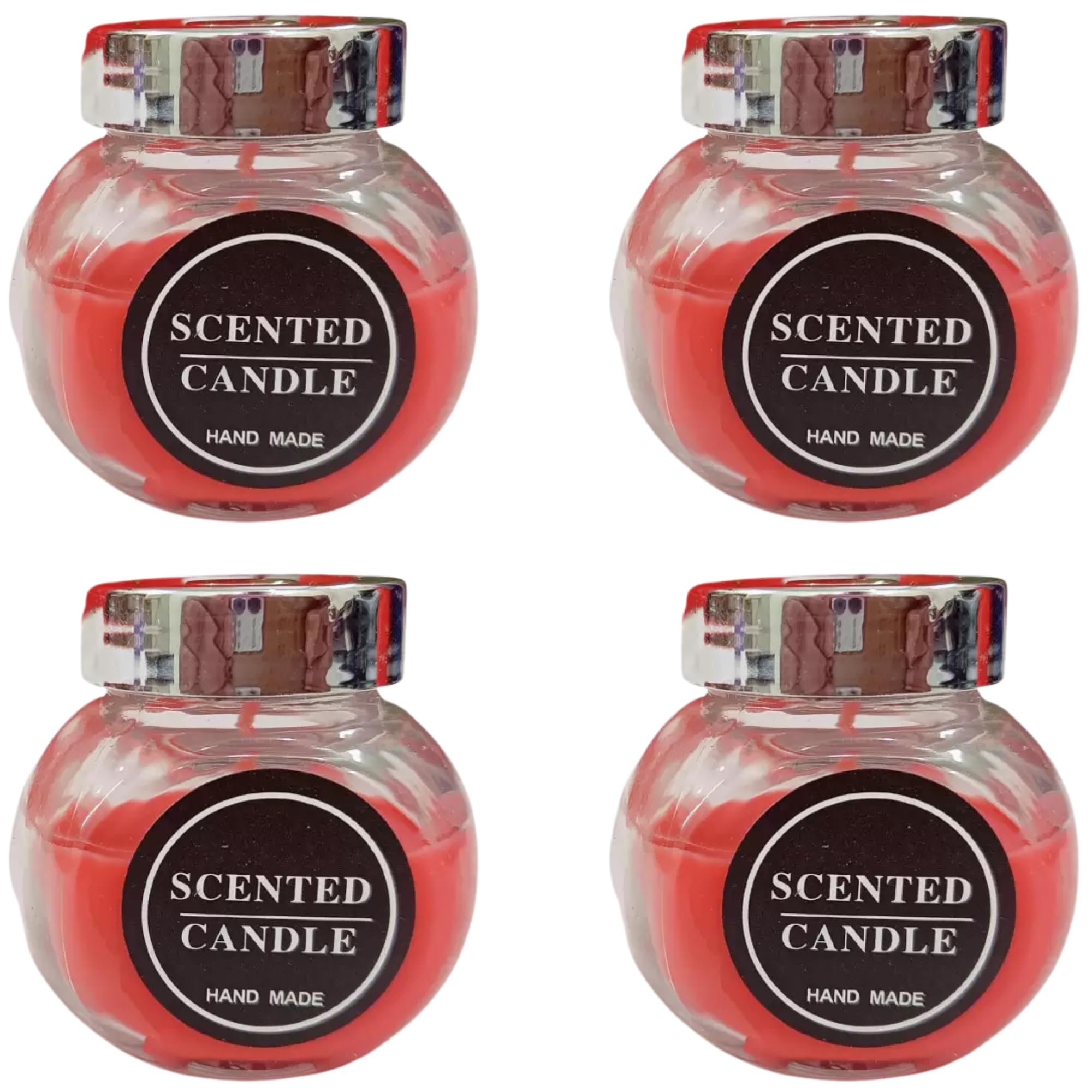 Scented Candles Gift Set For Home, 4 Pcs Relaxing Aromatherapy Candle Smokeless with Natural Soy Wax 4 Grape Fruit Flavour