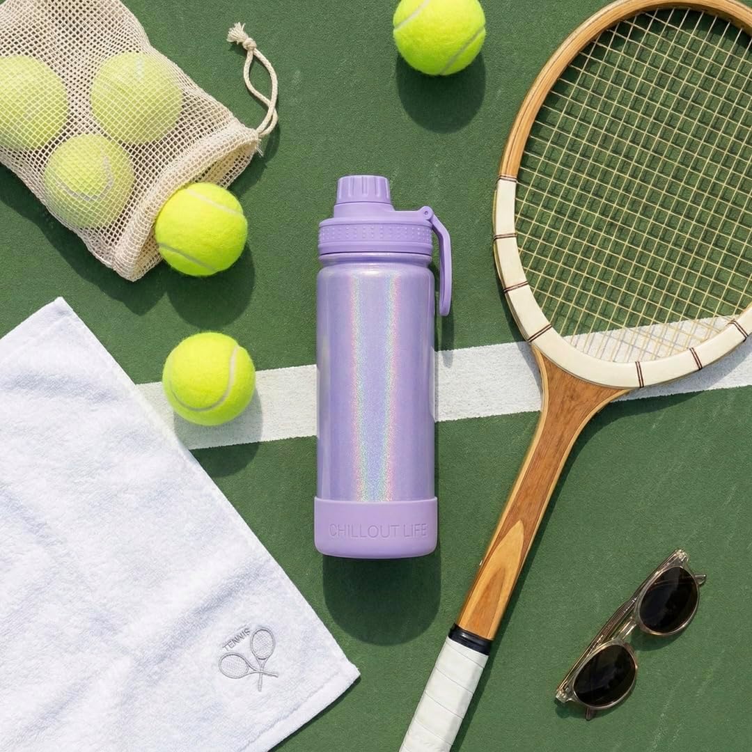 CHILLOUT LIFE 17 oz Kids Insulated Water Bottle for School with Leakproof Spout Lid and Cute Waterproof Stickers, Personalized Stainless Steel Thermos Flask Metal Water Bottle for Girls & Boys - Image 6