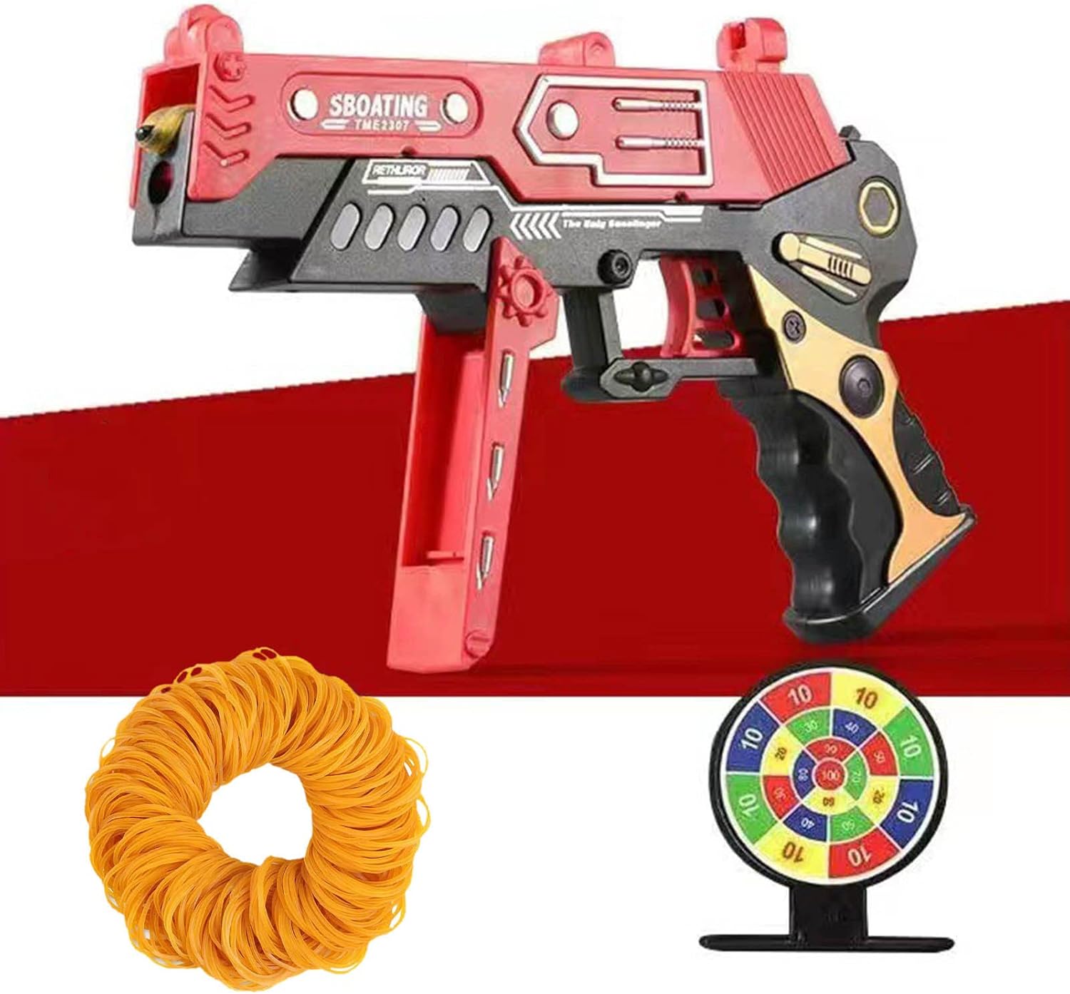 Rubber Bands Rubber Band Launcher Burst Collapsible Mini Metal Folding Rubber Rubber