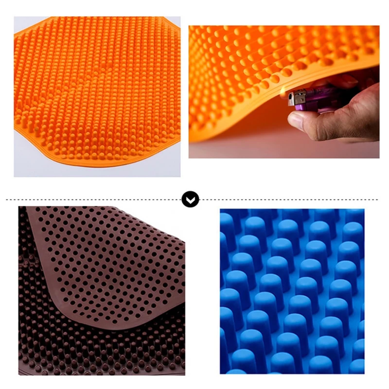 CojíN De Gel De Nido De Abeja Cojín for Asiento de Coche de Silicona Transpirable, Soporte Lumbar for Espalda, Masaje Universal, Gel de sílice de Verano Cojin Antiescaras Nido De Abeja (Color : Gray