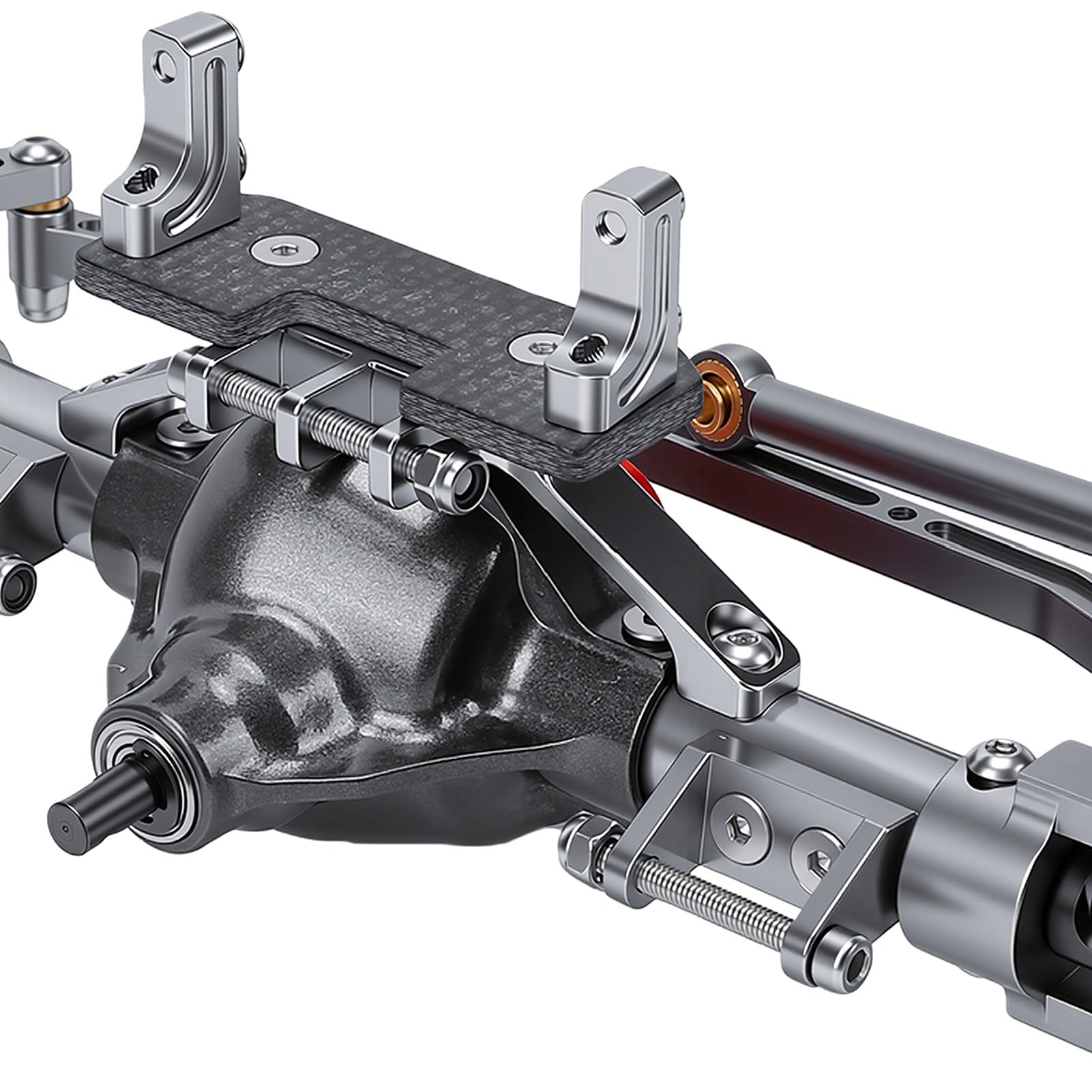Eje Delantero RC, Actualización del Eje Delantero de Aleación de | Eje delantero de piñón alto con rodamientos grandes, ajuste directo para Axial SCX10 1/10 RC