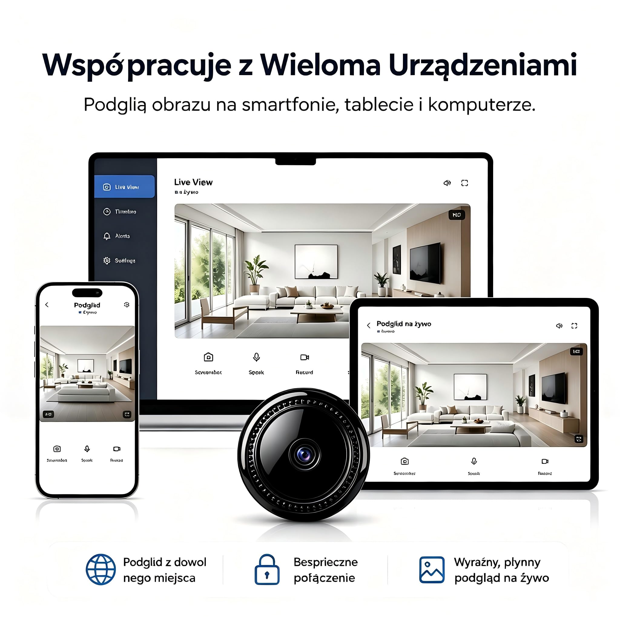 6 PCS 2026 Upgrade ukryta kamera szpiegowska, Mini Security WiFi Camera, HD 1080P Outdoor/Indoor Night Vision Cam for Baby, Pets, Compatible with Smartphone, Tablets A/L11