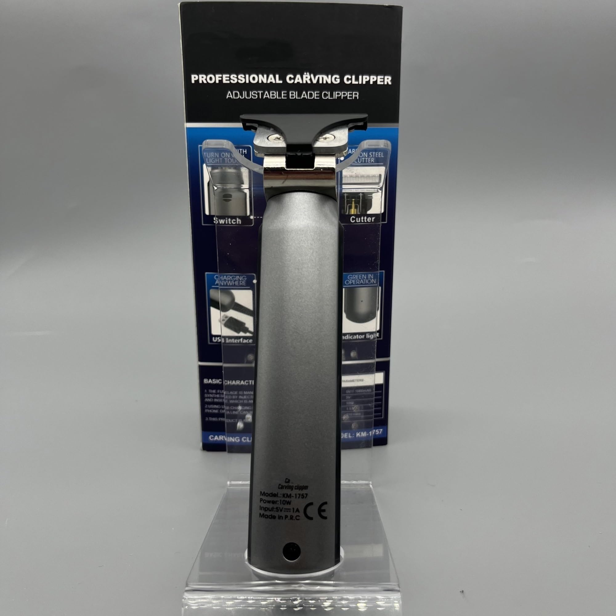 cortapelo, Recortador De Barba Profesional for Hombres, Recargable Por USB, Pelo