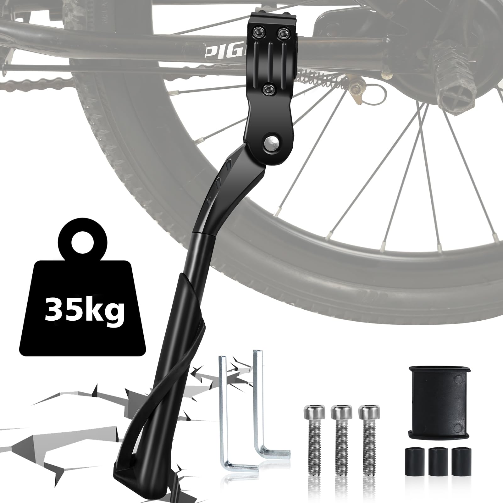 Cavalletto Per Bici Regolabile Giyaluzw - Per MTB, E-Bike, 24-29 Pollici, Portata 35 Kg