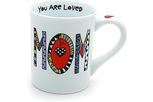 Our Name is Mud “Loved Mom” Cuppa Doodle Porcelain Mug, 16 oz.