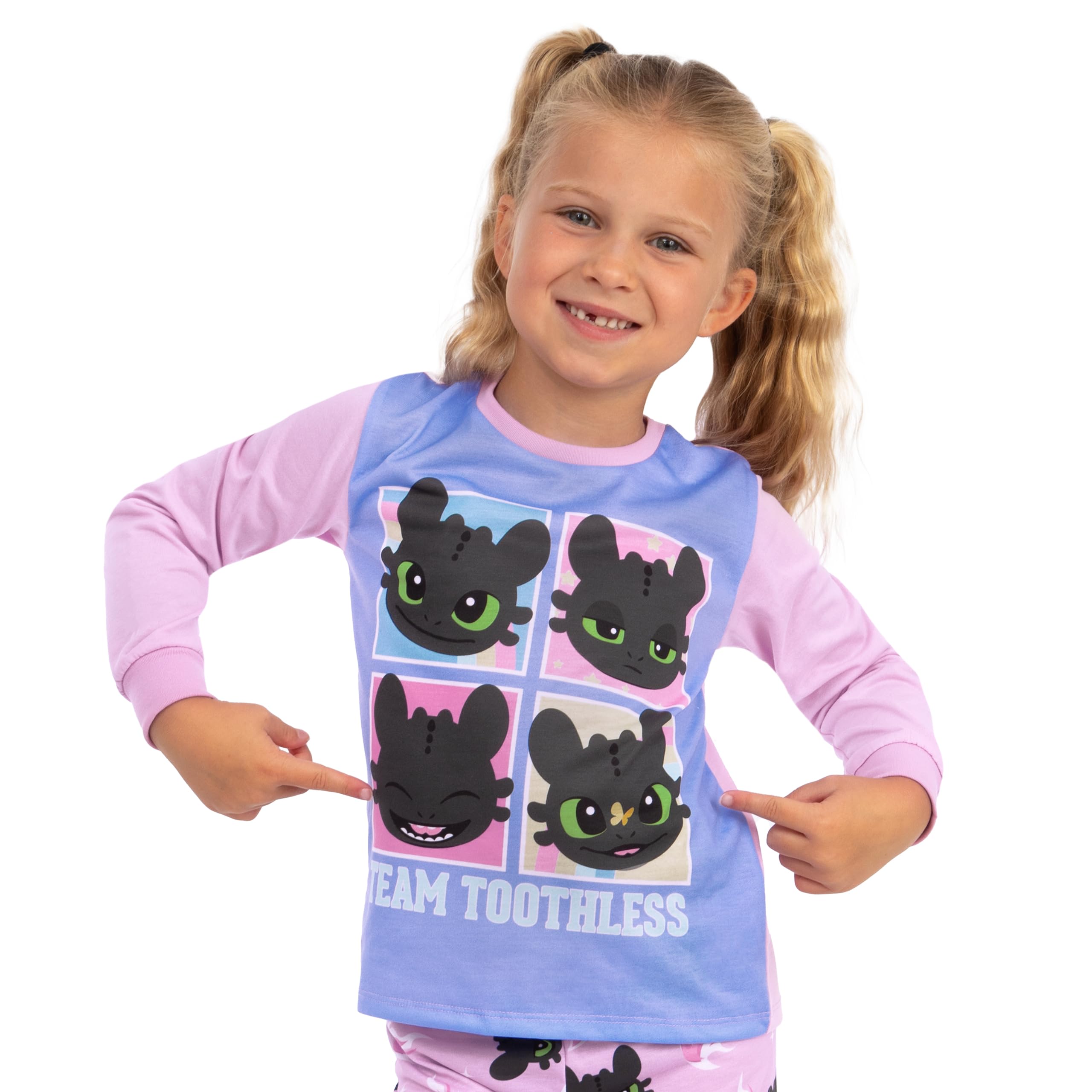 Pigiama Bambina Dragon Trainer, Pigiami Ragazza Sdentato, Pigiama Bambine Drago