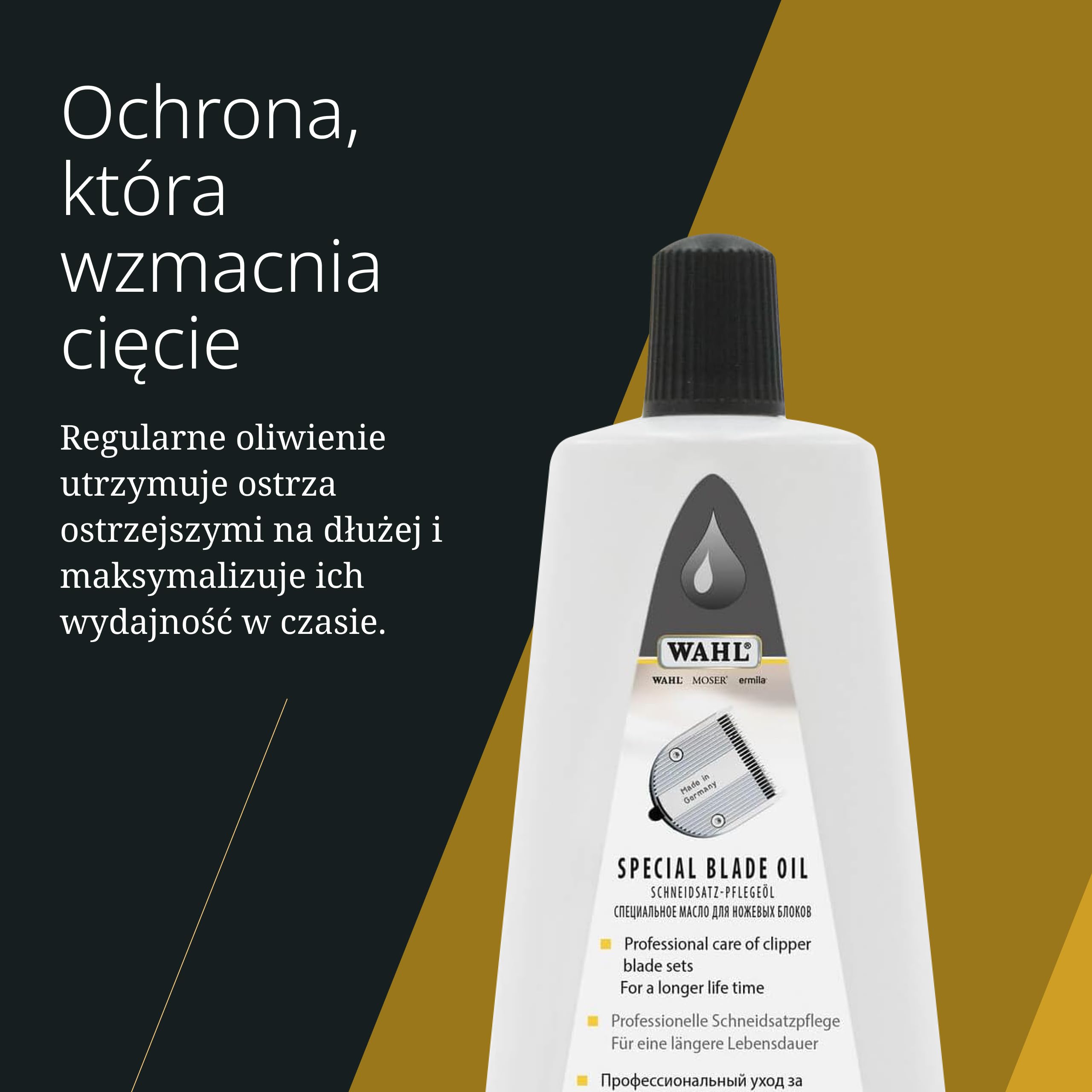 Wahl Special Blade Oil - Olejek do Konserwacji Zestawu Tnącego - Dla Trwałości i Pielęgnacji Ostrza - Do Maszynek do Strzyżenia i Trymerów - 200 ml