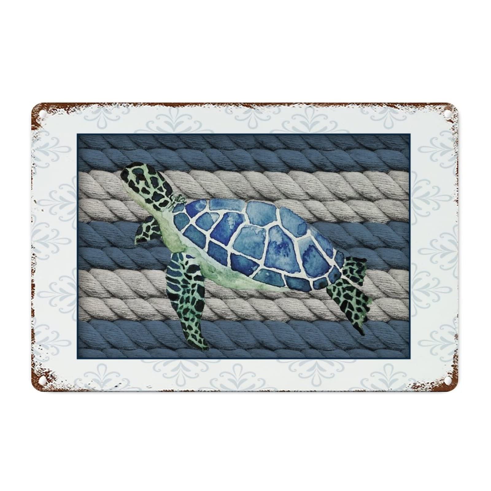 Plaque de décoration murale océan en aluminium un cadeau idéal pour amoureux de la mer