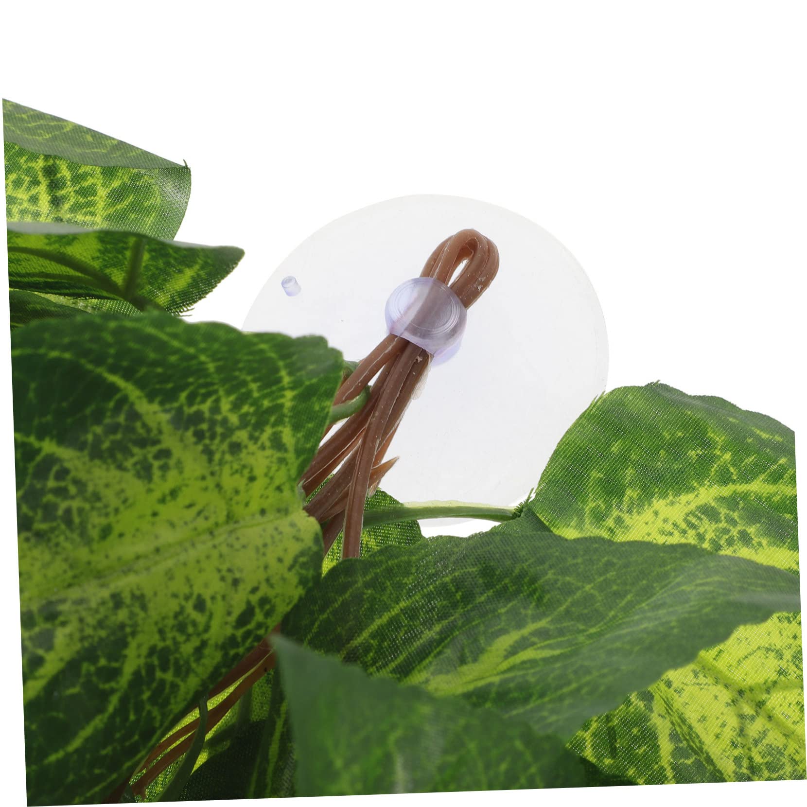 WOONEKY Lifelike Fake Plant for Reptile Tanks Realistic Aquarium Landscaping Decor Reptile Plants Ornament for Terrariums and Fish Tanks Reptile Supplies - Image 3