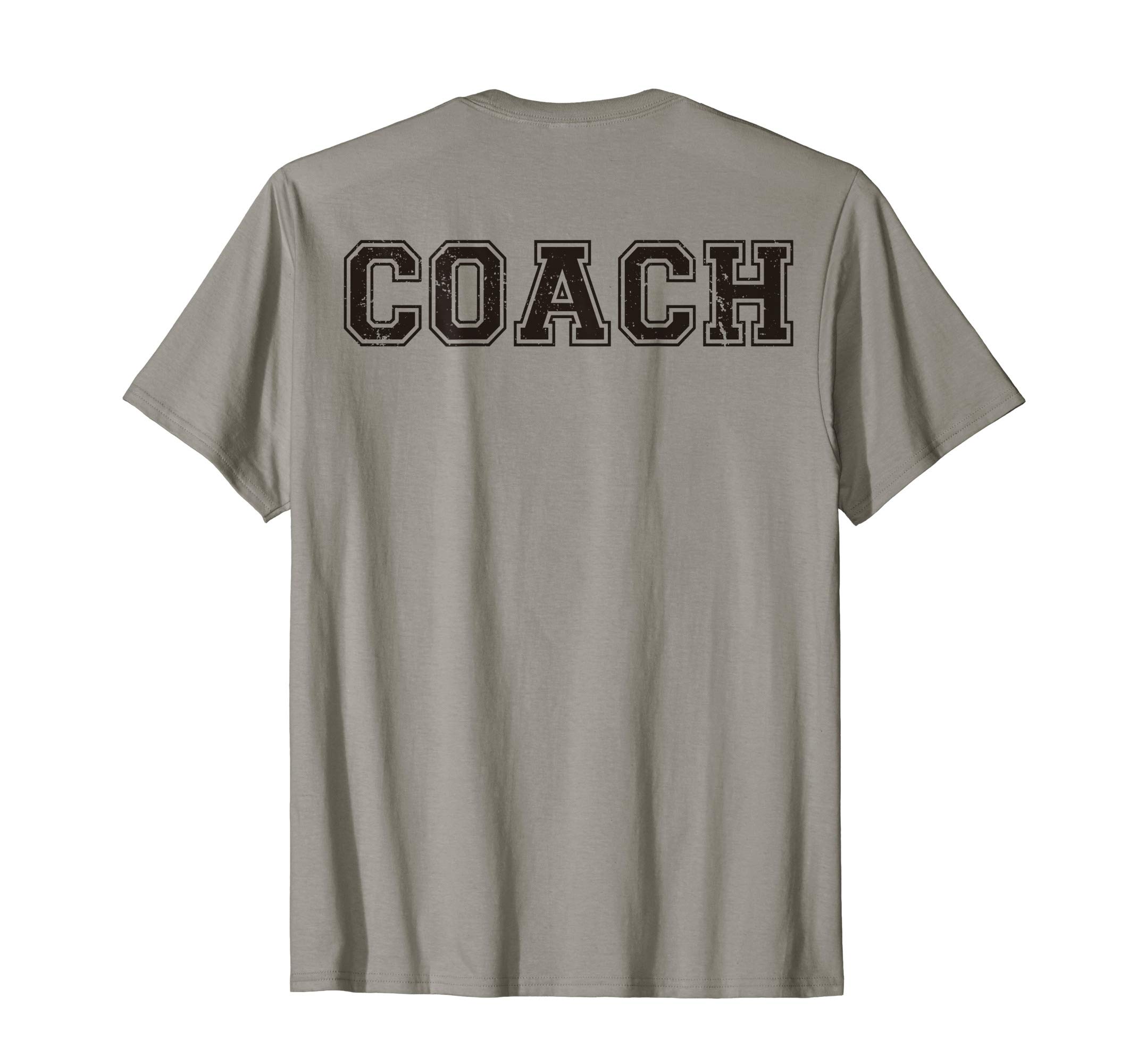 Coach On Back Soccer Baseball SoftballCoach On Back For Softball Gift Coaching Team Baseball T-Shirt