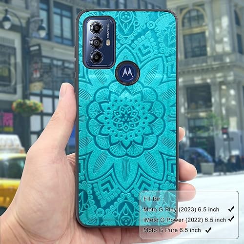 Miniatura 6 de Harryshell Funda de cuero con cremallera magnética desmontable con bolsillo para monedas 12 ranuras para tarjetas correa de muñeca para Motorola